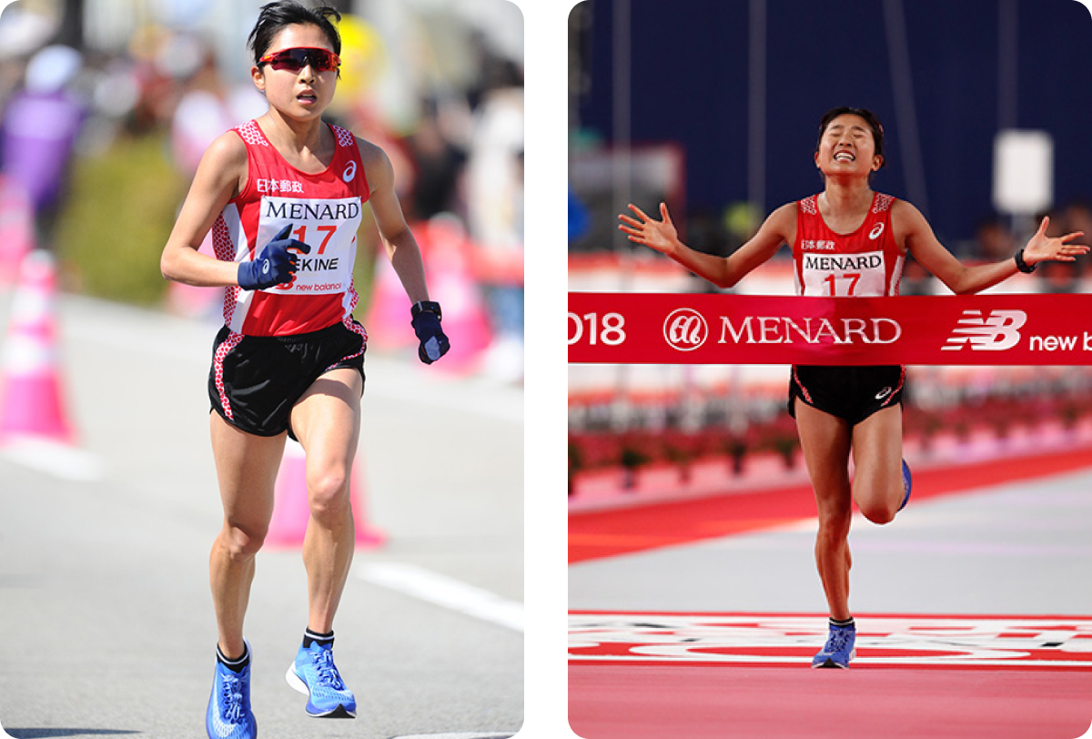 名古屋ウィメンズマラソン2018 フルマラソン 3位(日本人1位) 2時間23分07秒 (初マラソン日本歴代4位) 東京2020オリンピックマラソン代表選考会(MGC)出場権獲得1